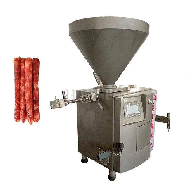 Máy nhồi xúc xích chân không
